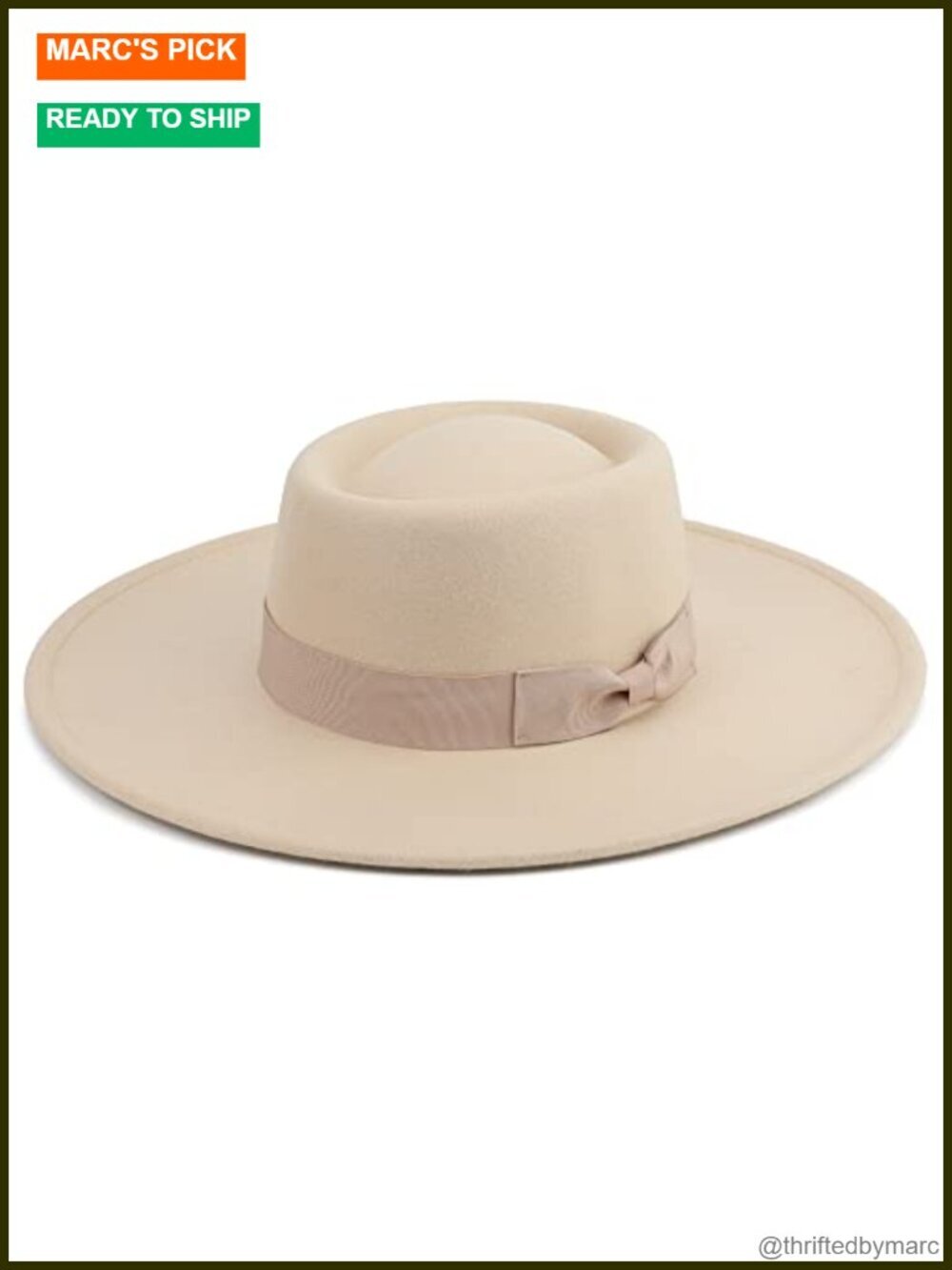 Large Wide Brim Fedora Hat 65% Polyester 35% Wool Adjustable